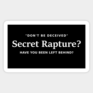 Secret Rapture Deception Sticker